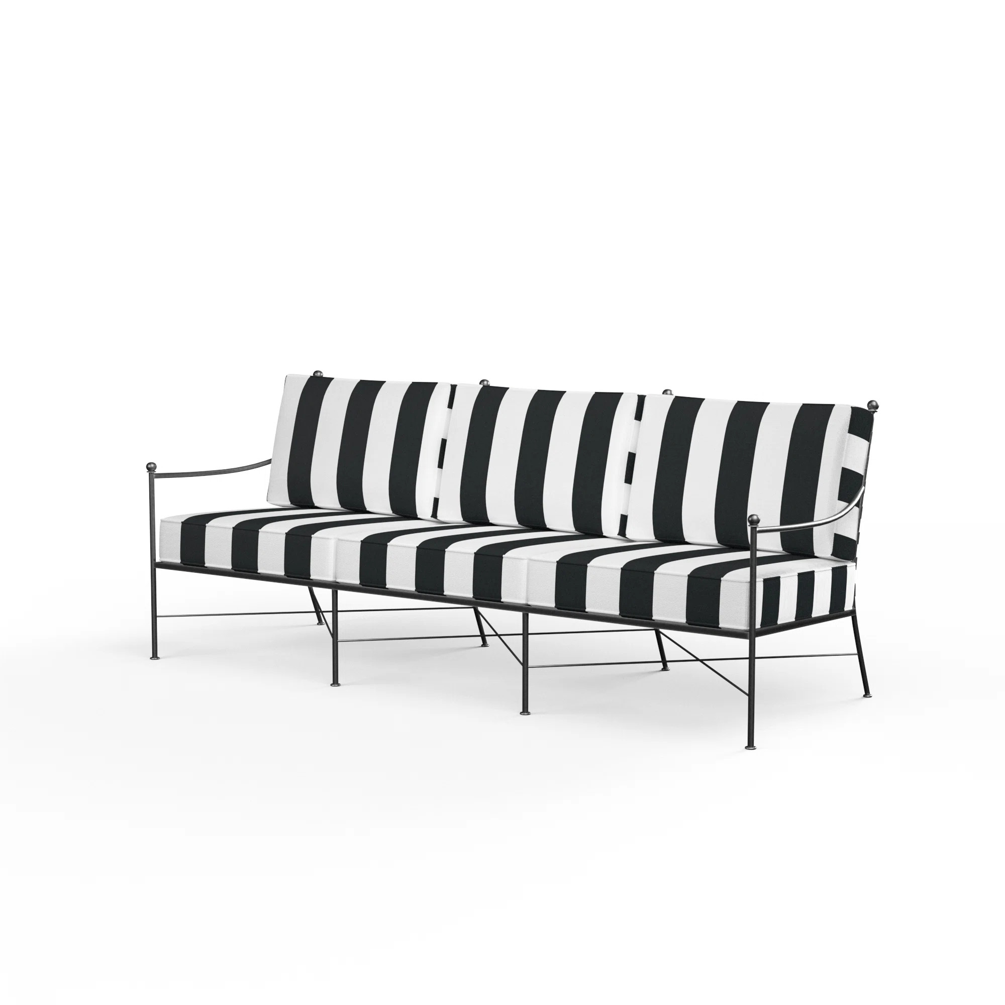 Lucier 76" Wide Outdoor Patio Sofa with SunbCushions | Wayfair North America