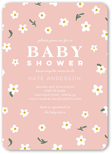 Distinguished Daisy Baby Shower Invitation | Shutterfly