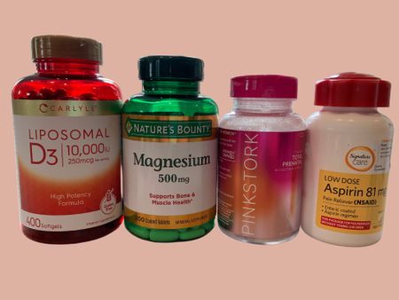 My favorite vitamins and supplements for TTC and pregnancy. As recommended by my doc, I don’t start taking a low dose aspirin until I have a positive HPT. #TTCandPregnancy

#LTKbump #LTKbaby
