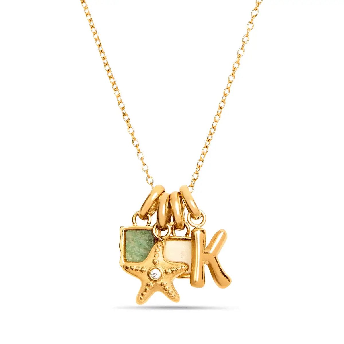 Ocean Cluster Pendant Necklace (Gold) | Abbott Lyon