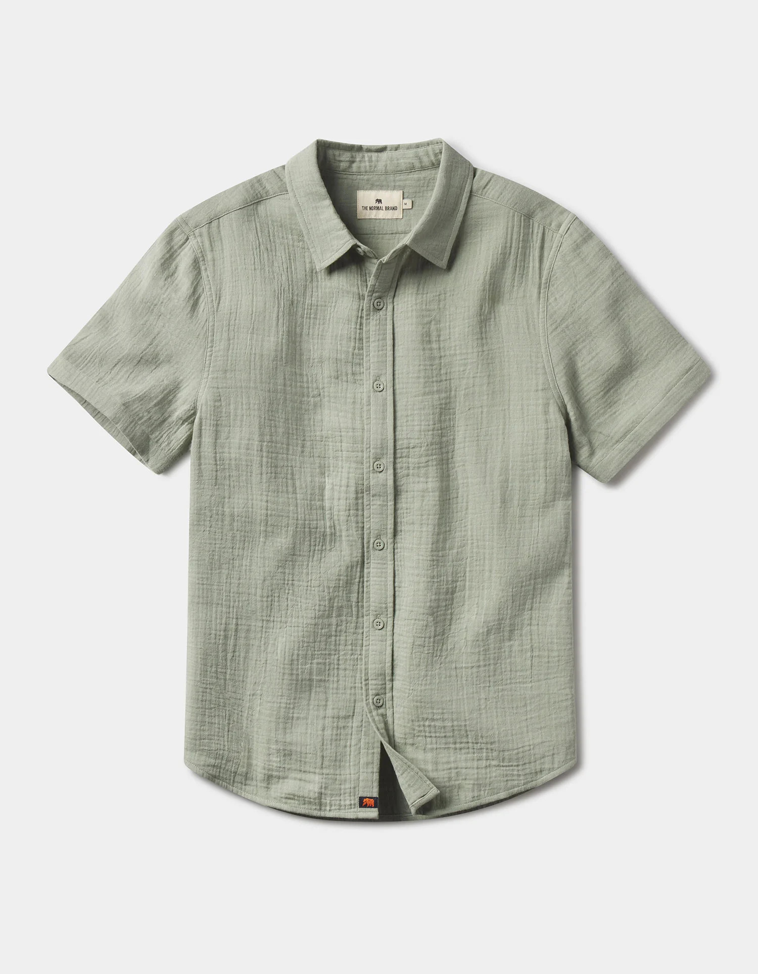 Kalo Short Sleeve Button Up in Juniper | The Normal Brand