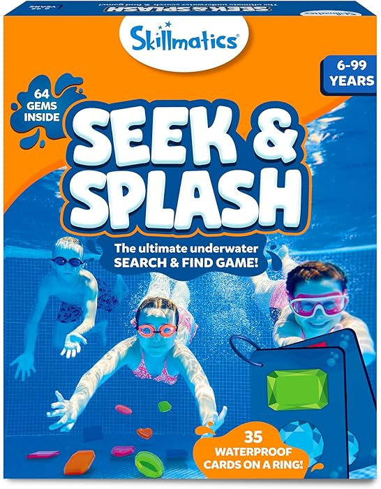 Skillmatics Pool Toys - Seek & Splash, Search & Find Water Game, Swimming Pool Dive Toy for Kids,... | Amazon (US)