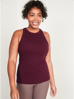 UltraLite Racerback Rib-Knit Performance Tank for Women | Old Navy (US)