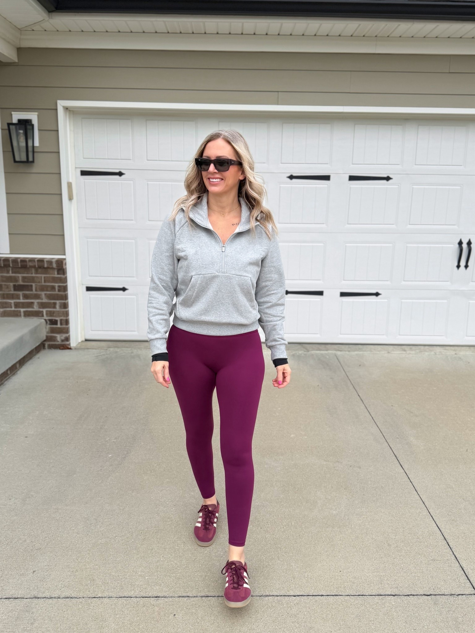 Athleta is one of my favorite activewear brands. The quality is amazing & they have good sales. I’m wearing a medium in sweatshirt & small in leggings. 

Athleta, activewear, athleisure, plum, adidas gazelle

#LTKSaleAlert #LTKActive #LTKOver40