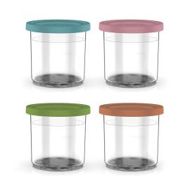 Ninja Ice Cream Maker Dessert Tubs with Coloured Lids (Set of 4) | Ninja Kitchen UK