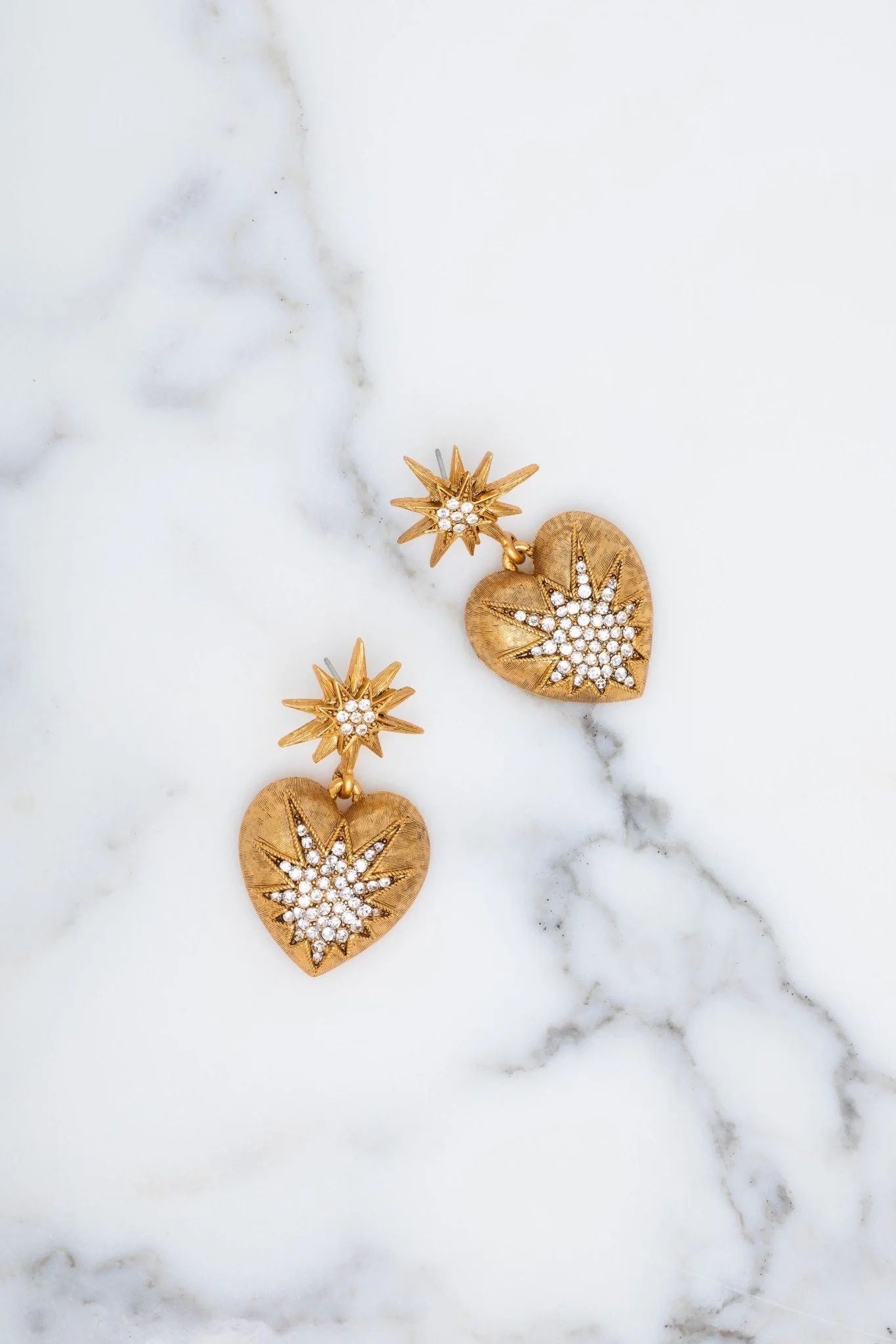 Love Me Earrings, Elizabeth Cole Jewelry, Elizabeth Cole Earrings, Gold Earrings, Holiday Earrings,  | Elizabeth Cole Jewelry