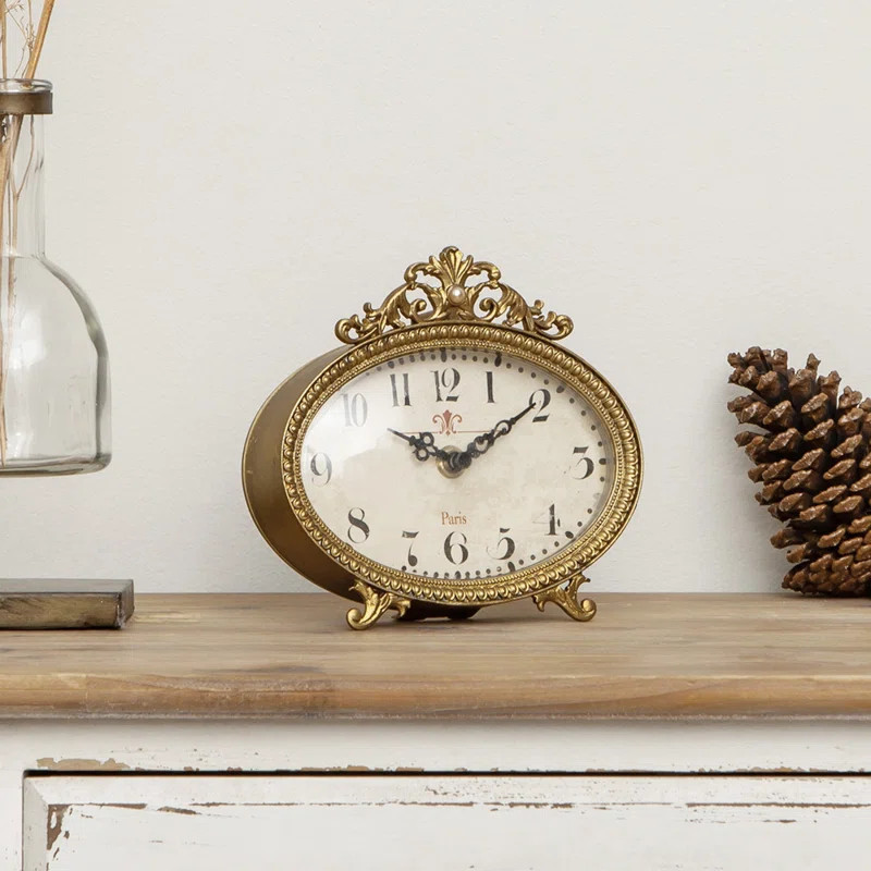 Analog Quartz Tabletop Clock | Wayfair North America