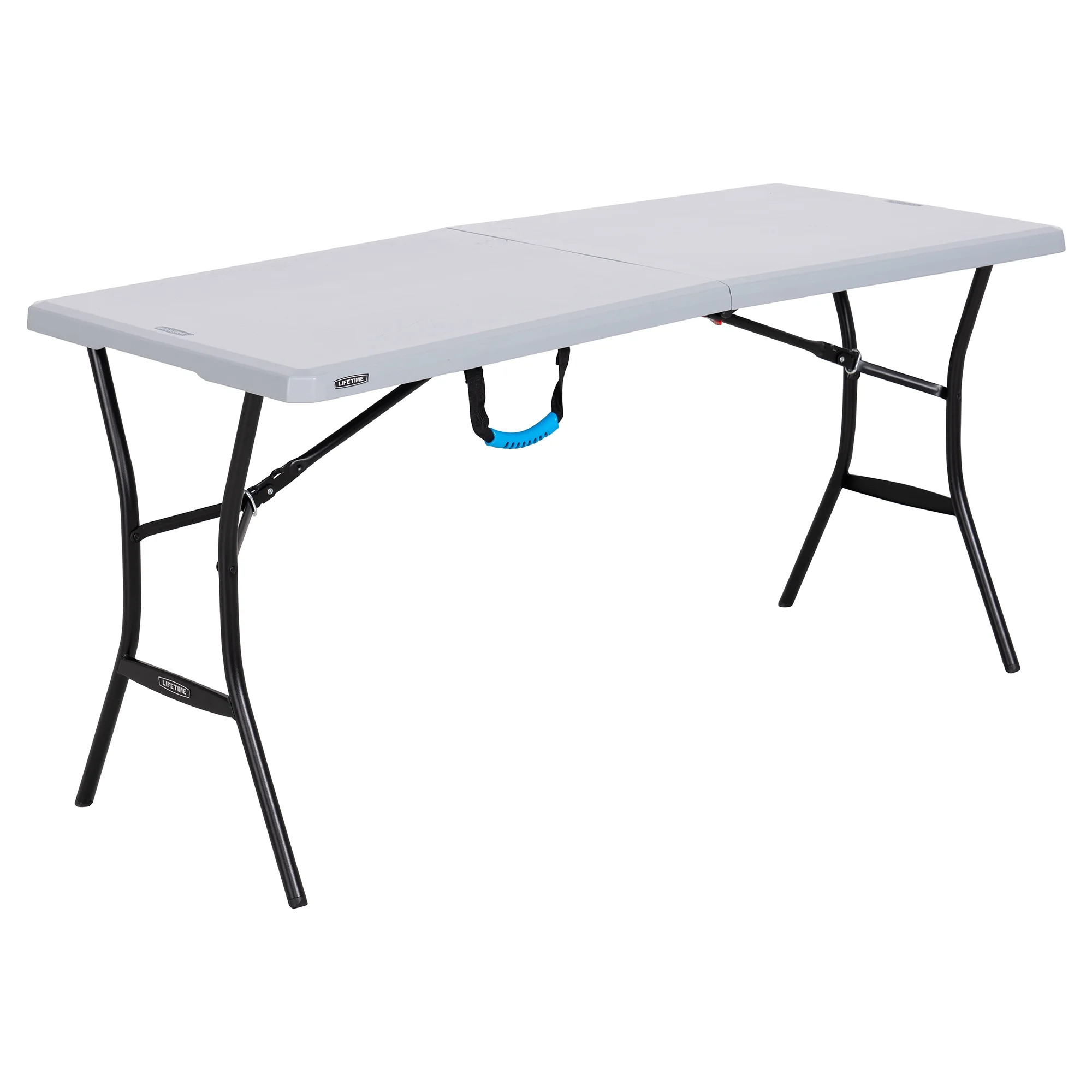 Lifetime 5ft Folding Tailgating Camping and Outdoor Table, Gray, 60.3'' x 25.5'' x 29'' - Walmart... | Walmart (US)