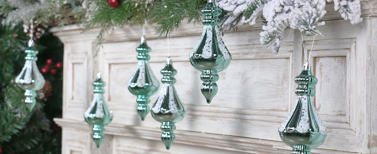 RoseCraft Christmas Ornaments Set, 5.9Inch Plastic Shatterproof Christmas Ball Hanging Ornaments ... | Amazon (US)