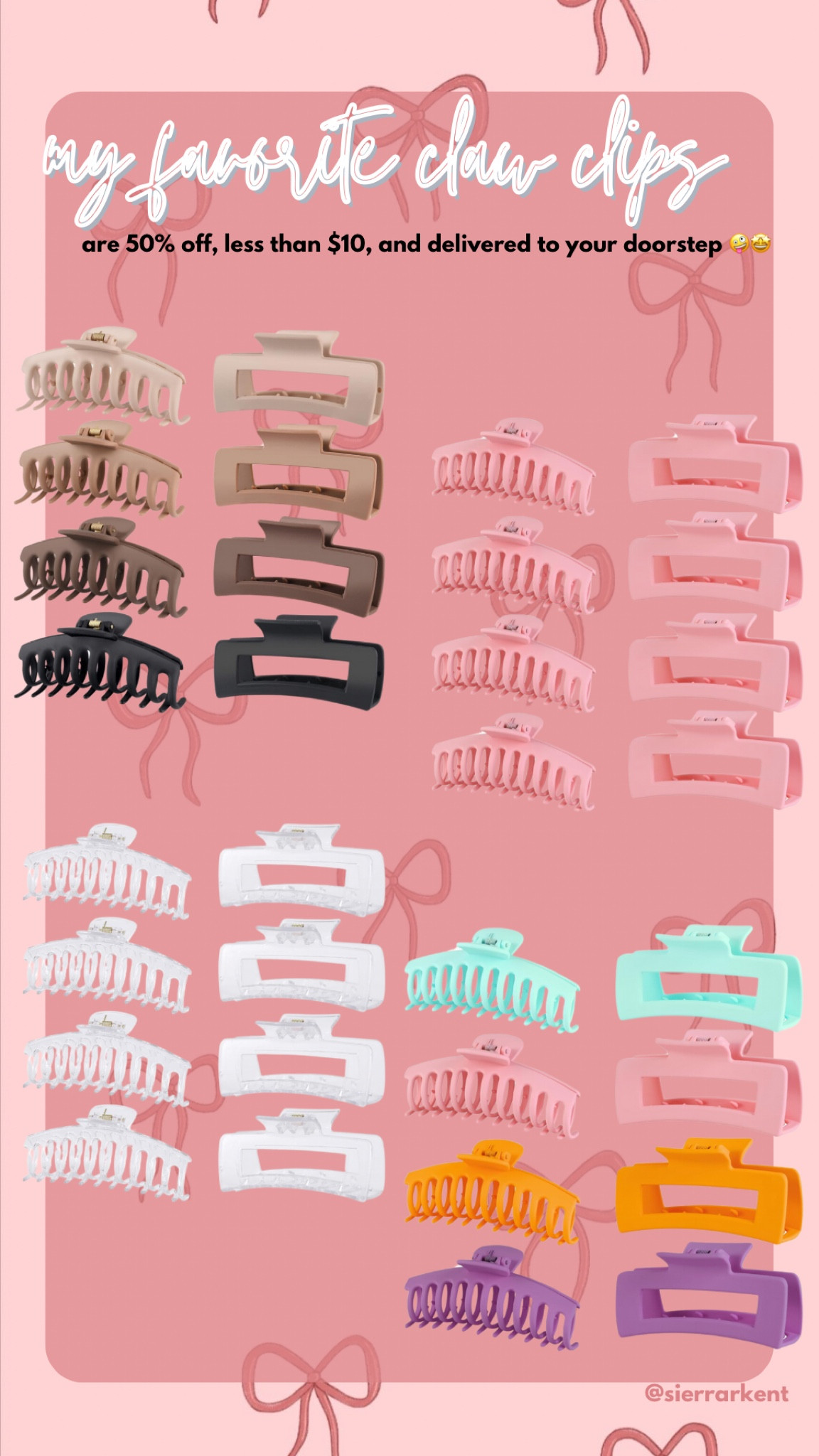 as a mama, my hair is in a claw clip 24/7 👱🏼‍♀️these are my favorites from Amazon + less than $10 🩷🥰 

claw clip hair clip Amazon neutral pink colors clear 

#LTKbeauty #LTKsalealert #LTKGiftGuide