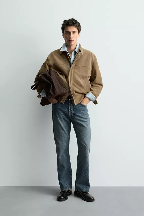 SUEDE LEATHER JACKET | Zara US