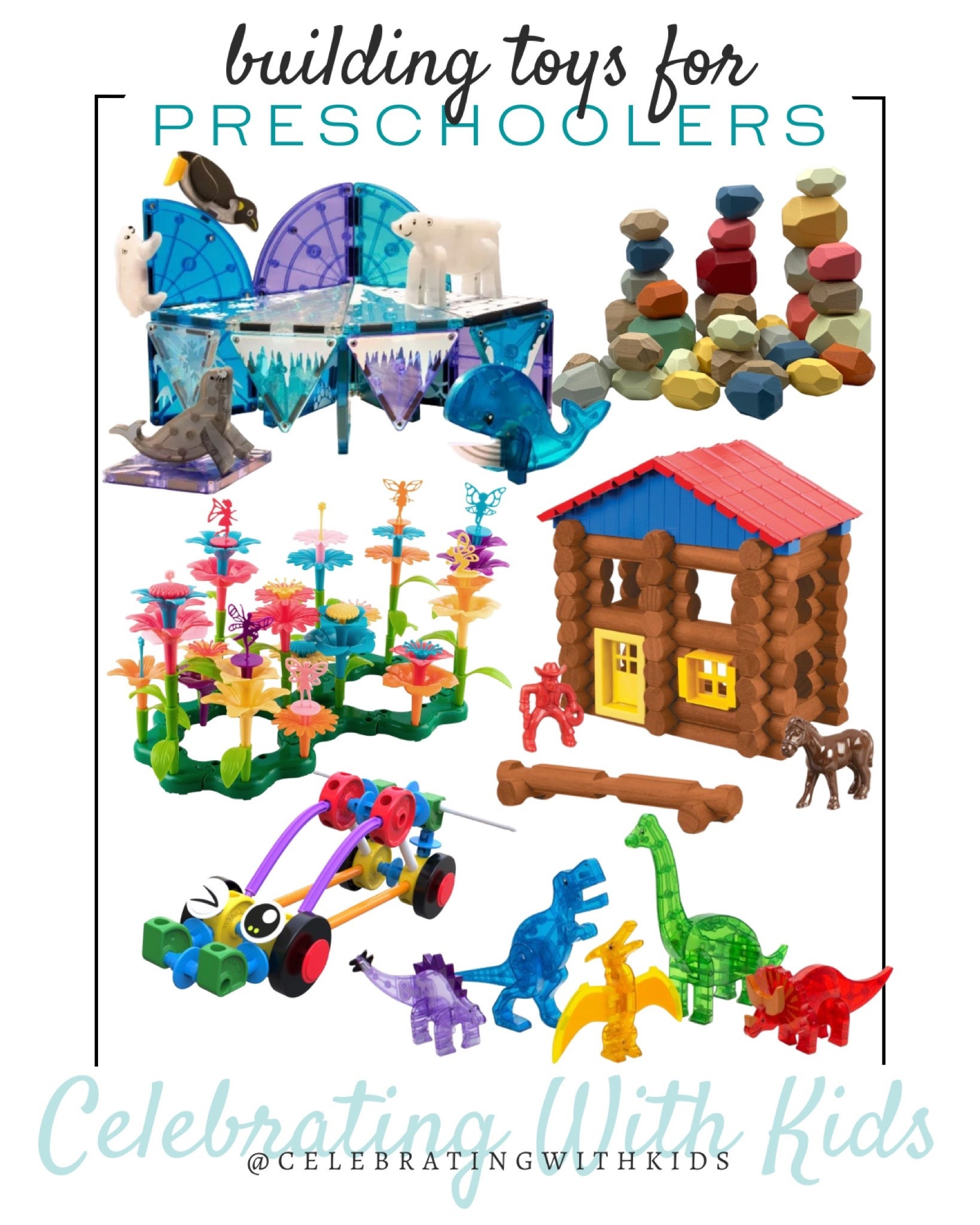 Tinker Toys Building With A Car