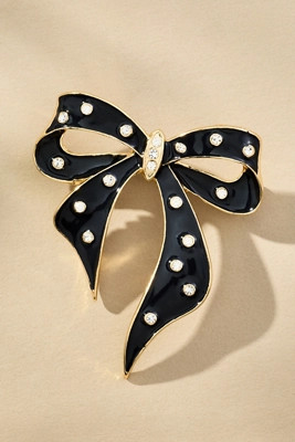 Crystal Bow Brooch | Anthropologie (US)