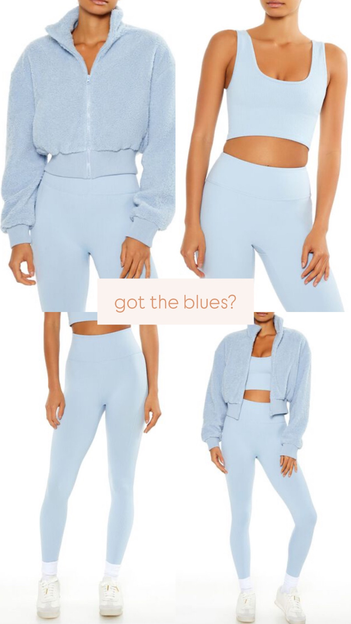 Adding in moon boots to this look  Got the blues? Get some sets to motivate you! Sized up to medium in jacket & sports bra. Got size small in leggings. I also got the skort (S) & matching sports bra (M) so now I’m ready for all seasons. The good thing is this color is great all year around!  

#ski #skistyle #athleisure #workoutsets #babyblueworkoutsets #babyblueski #babybluejacket #cropjacket #skort #winterworkout
#workoutstyle #gymstyle #skiseason #moonboots 

#LTKStyleTip #LTKActive #LTKFitness