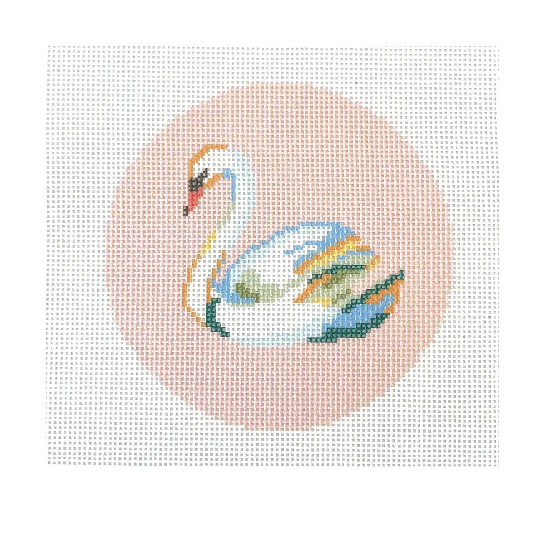Swan printed needlepoint canvas | Etsy (US)