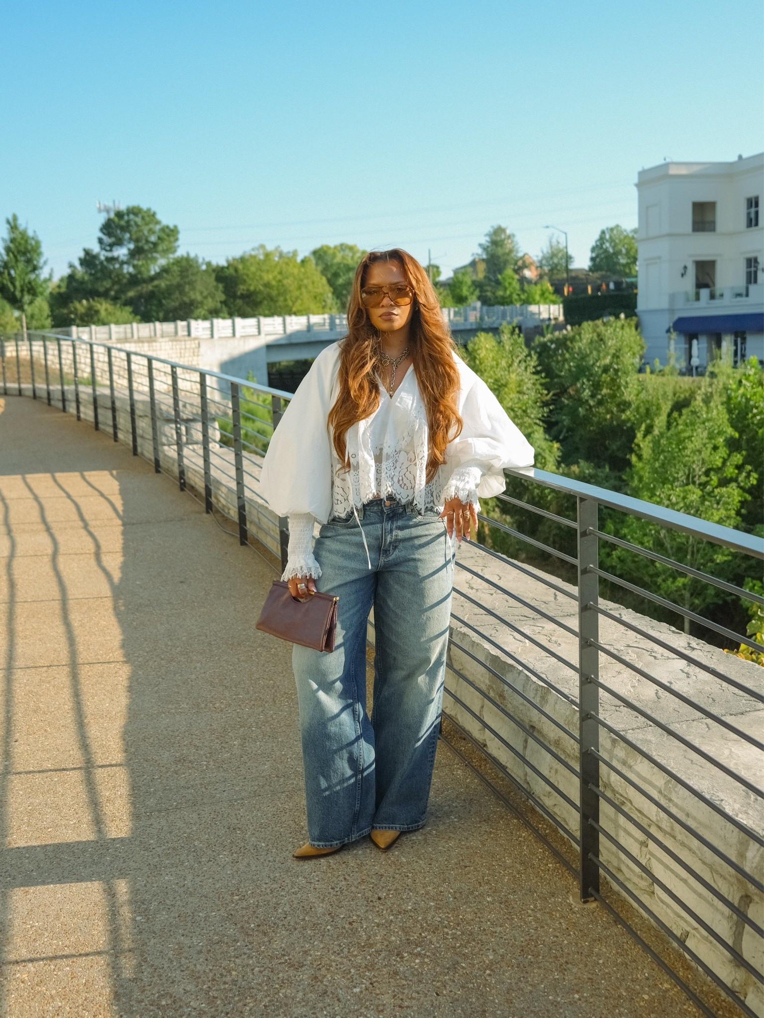 Welcoming in Fall with a little denim and lace, done my way 🤍 I’m wearing a size 31 in the jeans (I’m in between sizes6, 8 and 10 in pants), medium in the top, and a whole size up on the boots for comfort fit.

#LTKgrwm #LTKootd #LTKSeasonal