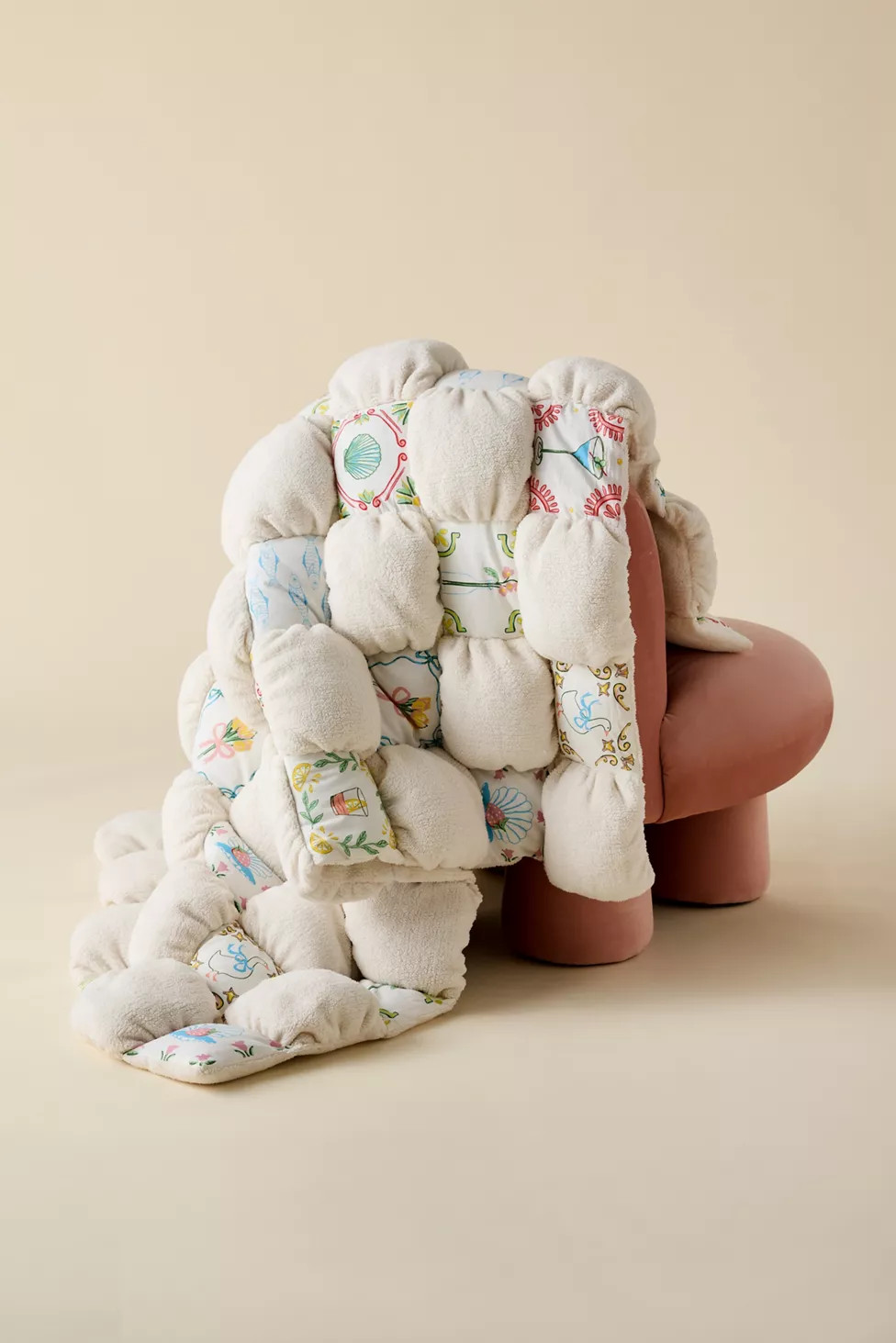 Printed Marshmallow Cloud Fleece Throw Blanket | Urban Outfitters (US and RoW)