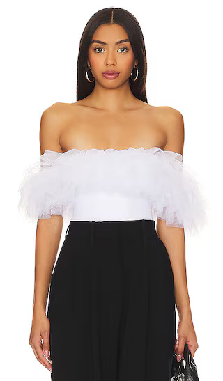 Big Love Bodysuit in White | Revolve Clothing (Global)