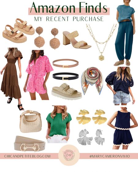 My recent Amazon purchases

Summer outfit / travel outfit / Ric Rac trend / sandals / spring clothes / rattan sandals / gold jewelry / two-piece sets /


#LTKStyleTip #LTKFindsUnder100 #LTKFindsUnder50