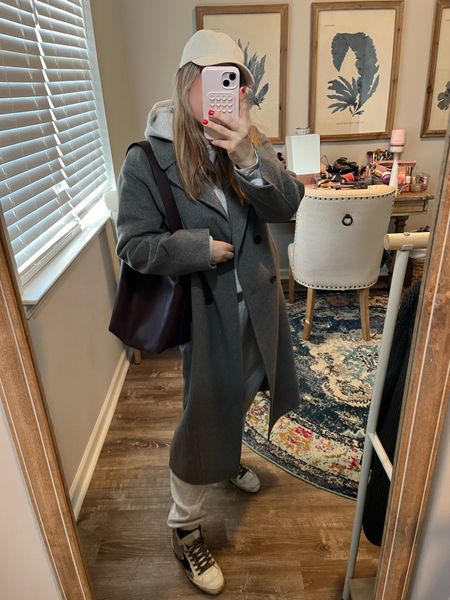 Skims sweatsuit with long wool coat with golden goose midstar sneakers 

#LTKMostLoved #LTKitbag #LTKshoecrush