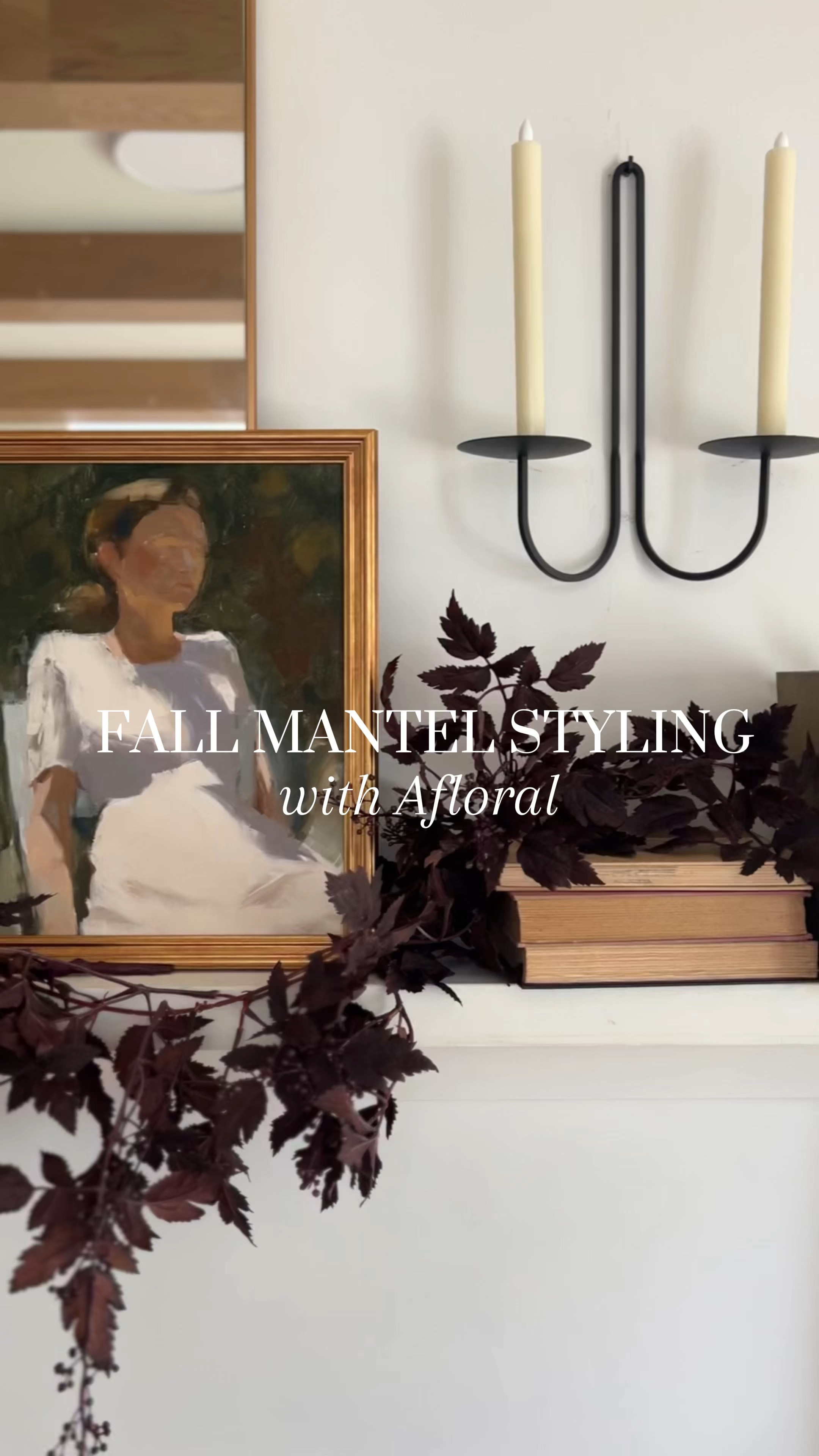 Styling the most gorgeous cimicifuga garland from Afloral! Fall mantel styling , fall decor 

#LTKSeasonal #LTKFindsUnder50