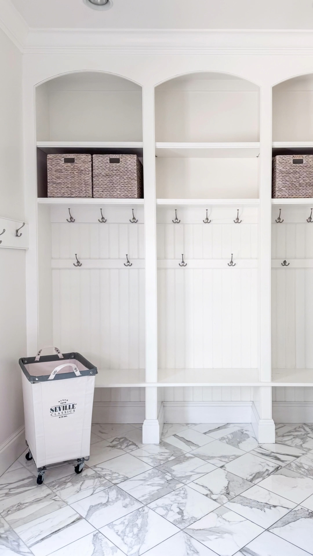 Laundry is never going to be anyone's favorite chore — but an organized laundry room makes it so much less of a burden. It's one of the most high-impact spaces to reset at the start of spring, and it doesn't have to take long.

Here's how I approached this refresh:

→ Decluttered first — removed anything that didn't belong 

→ Sorted out items ready to be laundered 

→ Cleared and reset the counter with a tray to keep supplies contained 

→ Added 4 baskets from The Home Depot for overflow cleaning and laundry supplies 

→ Brought in a pretty rolling laundry hamper 

→ Cleaned the washer and dryer fronts, cleaned the counters and finished with my Ryobi stick-vac (the attachment I used in the dryer vent is so satisfying)

Fun fact: the average American racks up more than 60 hours a year doing laundry — Might as well make the space work harder for you. 🤍

#LTKHome #LTKSeasonal