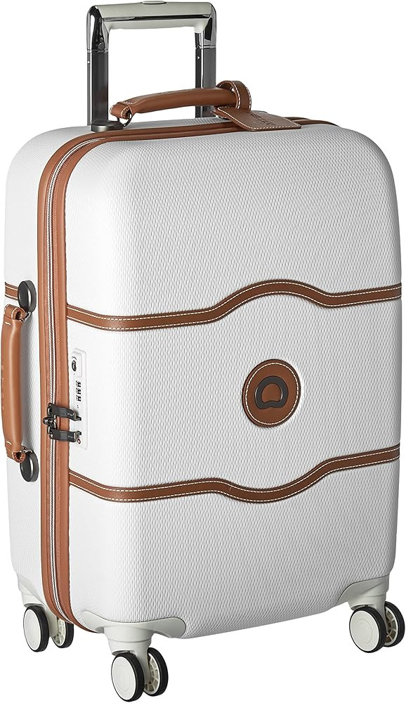 DELSEY Paris Chatelet Hardside Luggage with Spinner Wheels, Champagne White, Carry-on 21 Inch, wi... | Amazon (US)