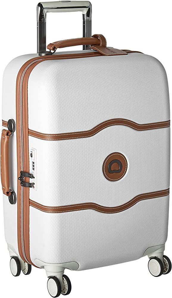 Chatelet Hardside Luggage with Spinner Wheels, Champagne White, Carry-on 21 Inch, with Brake | Amazon (US)