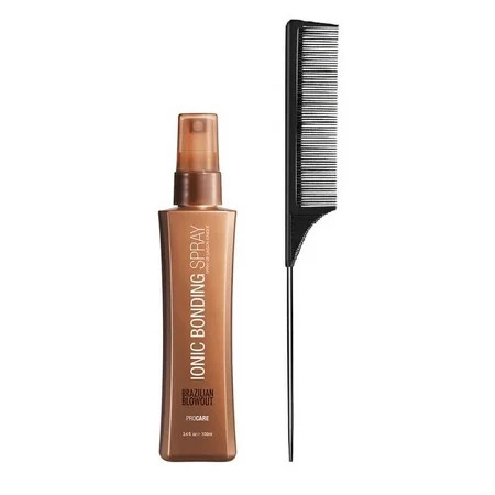 Brazilian Blowout Ionic Bonding Spray 3.4 fl oz - New Packaging 2021 (with Free Tail Combs) | Walmart (US)