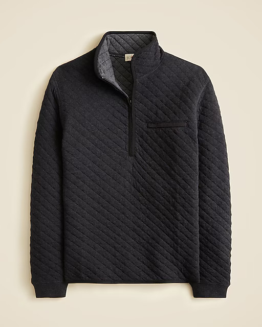 Quilted half-zip pullover | J. Crew US