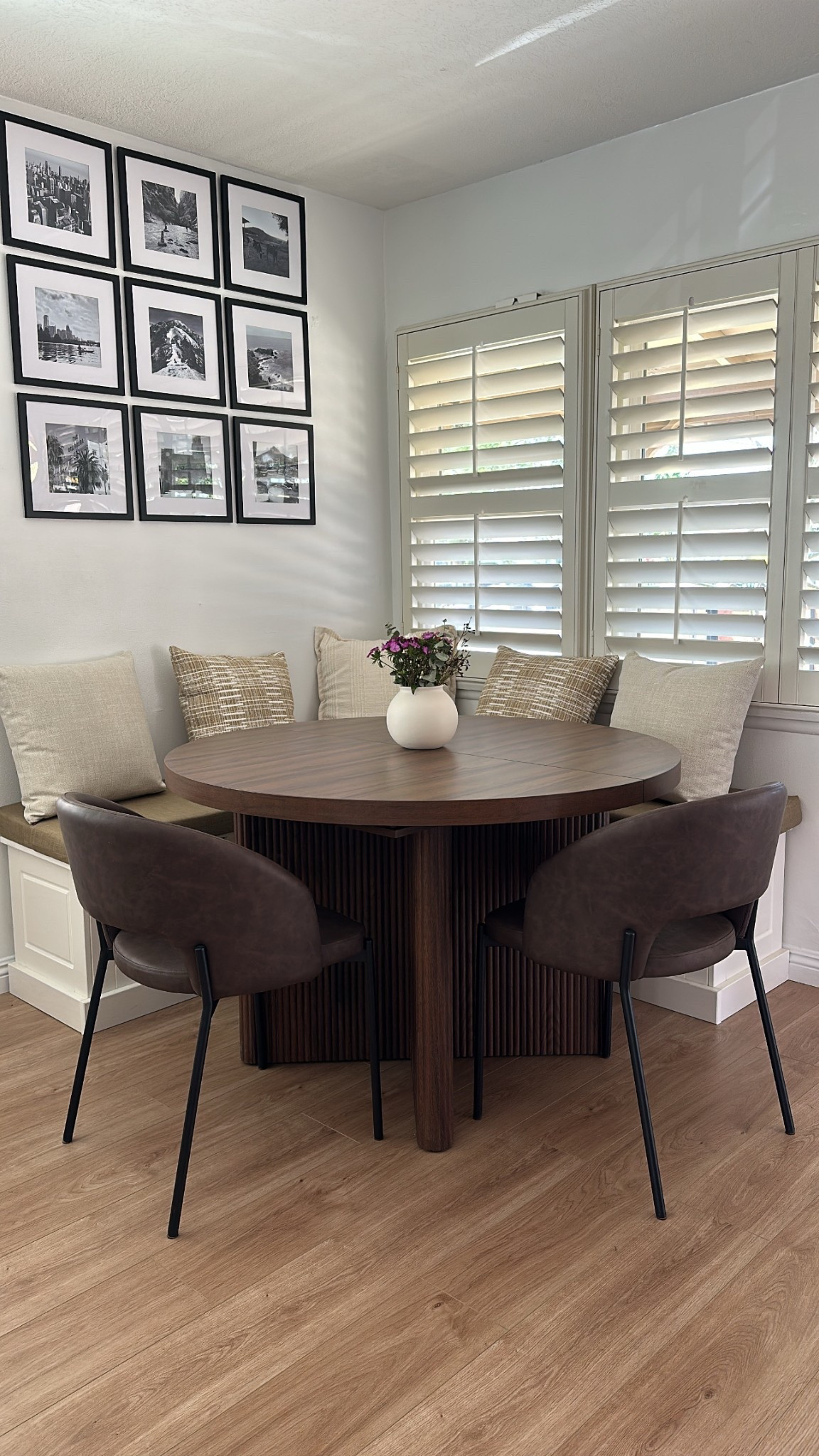 Breakfast Nook (with storage) for my cafecito in the mornings ☕️ 
.
.
.
.
#homedecor #breakfastnook #homeinspo #homestyle #diy #breakfastnookinspo #homeowner #decorinspo #homestyle

#LTKSaleAlert #LTKHome #LTKStyleTip