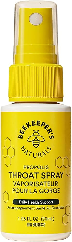 BEEKEEPER'S NATURALS Propolis Throat Spray - 85mg Bee Propolis Extract - Natural Immune Support, ... | Amazon (CA)