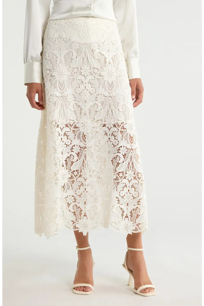 Floral Lace Maxi Skirt (Women) | Nordstrom | Nordstrom