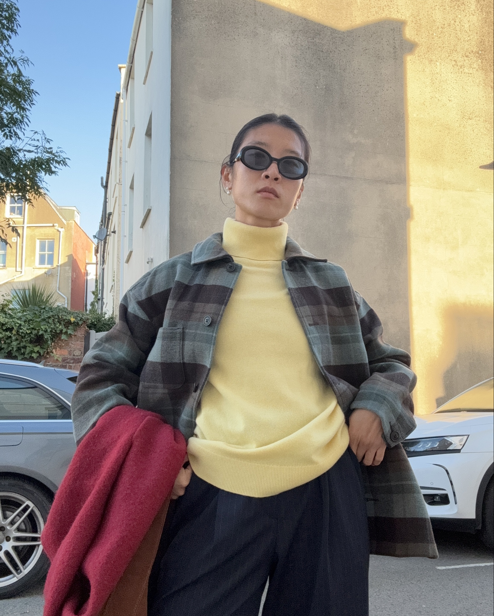 uniqlo, Uniqlouk, knitwear, cashmere, pop of colour, scarf, scarves, autumn fashion, UNIQLO, uniqloeurope, LifeWear, UNIQLO LifeWear, Soufflé Yarn Chunky Stole, pop of red, yellow jumper, jumpers, cashmere jumper, tailored trousers, wide trousers, striped trousers

#LTKstyletip #LTKautumn #LTKuk