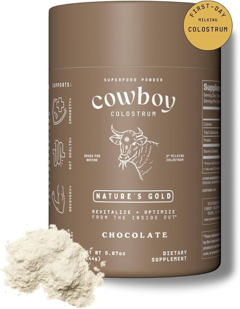 COWBOY COLOSTRUM Powder - Bovine Colostrum Powder for Women & Men - First Day Milking Whole Colos... | Amazon (US)