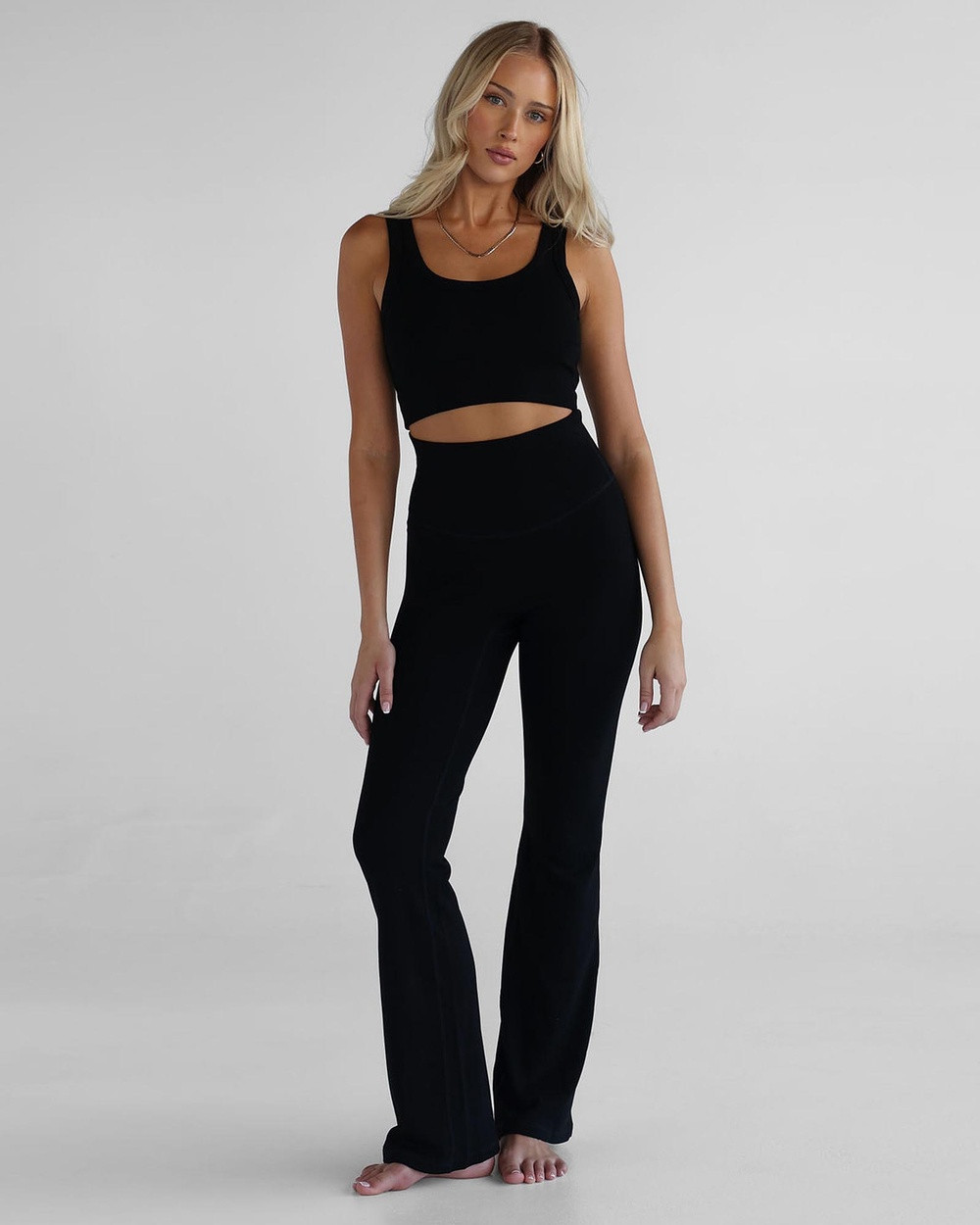 Leelo Active - Lounge Flare Pants - Sweatpants (Black) Lounge Flare Pants | THE ICONIC (AU & NZ)