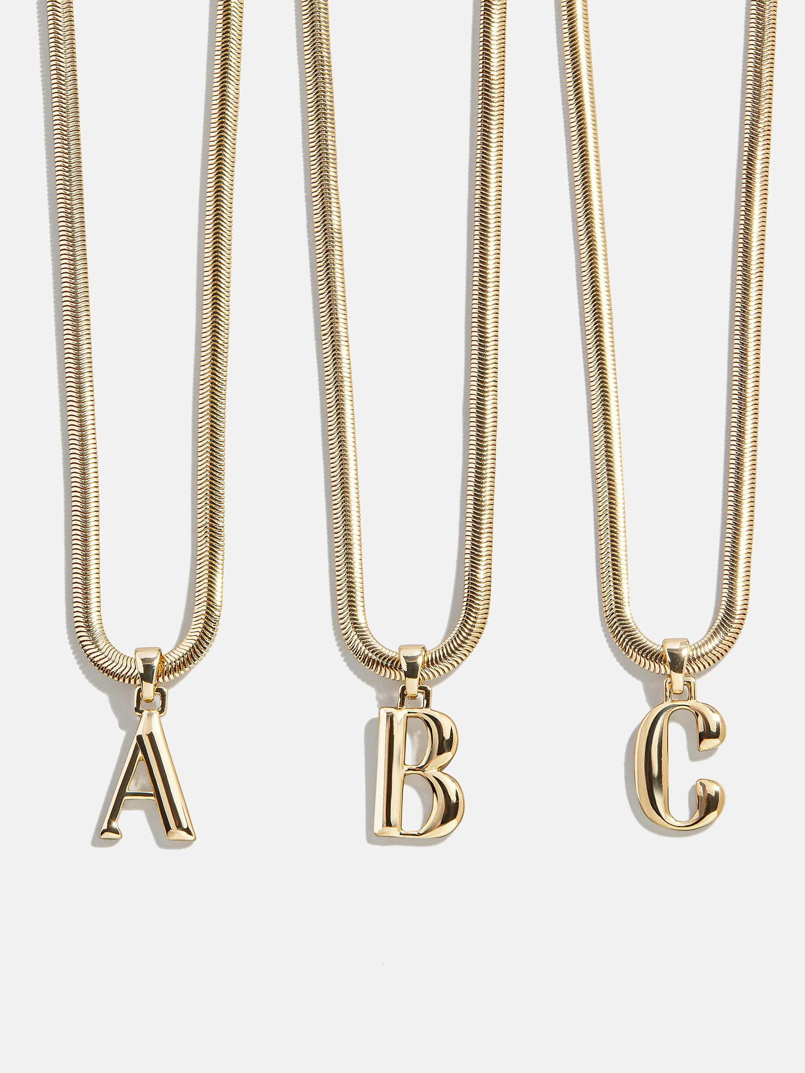Gia Initial Necklace - Gold | BaubleBar