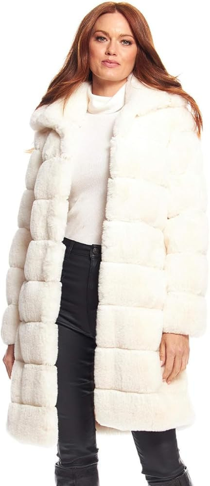 Fabulous-Furs Donna Salyers Dove Faux Fur Tres Chic Mink Stroller Coat | Amazon (US)