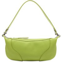 By Far Women's Mini Amira Leather Baguette Bag in Lime Green | END. Clothing | End Clothing (US & RoW)