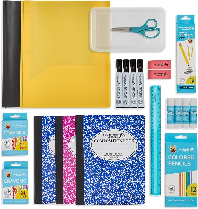 Blue Summit Supplies 2nd Grade Elementary School Supplies Kit, 44 Pc | Amazon (US)