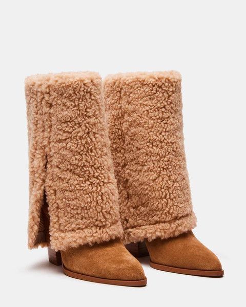 LIVVY FAUX SHEARLING TAN | Steve Madden (US)