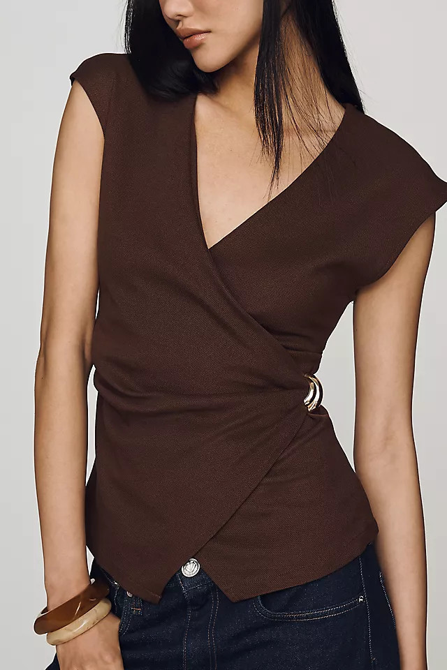 Hardware Wrap Top | Anthropologie (US)