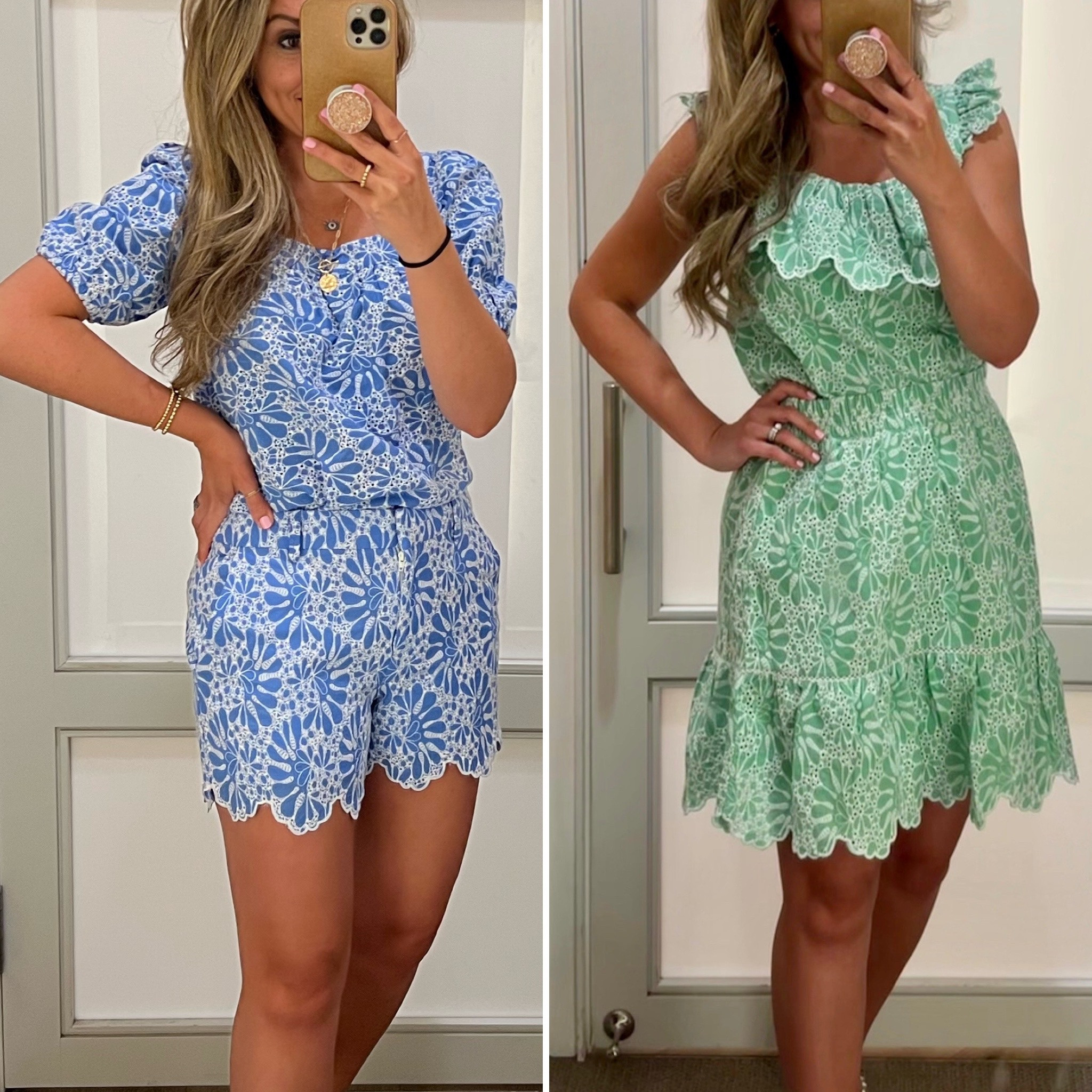 Loving these prints😍 wearing size XS in tops and skirt, shorts I downsized to a 2. 
Summer outfits

#LTKstyletip #LTKsalealert #LTKtravel