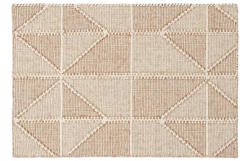 Ojai Handwoven Rug, Wheat | One Kings Lane