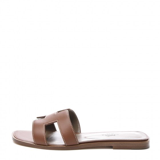 Box Calfskin Oran Sandals 36.5 Gold | Fashionphile
