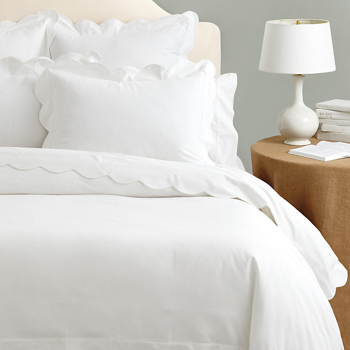 Emma Scalloped Duvet Cover | Ballard Designs | Ballard Designs, Inc.
