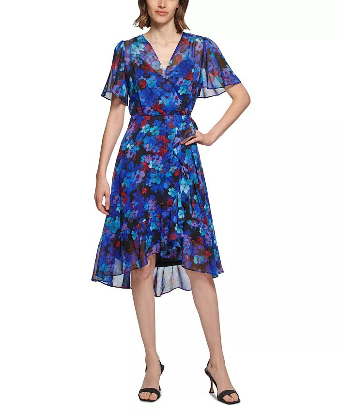 Floral-Print Wrap Dress | Macys (US)