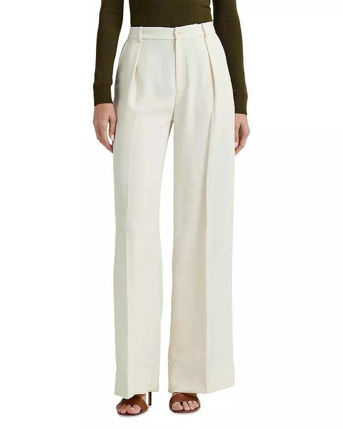 Pleated High Rise Wide Leg Pants | Bloomingdale's (US)