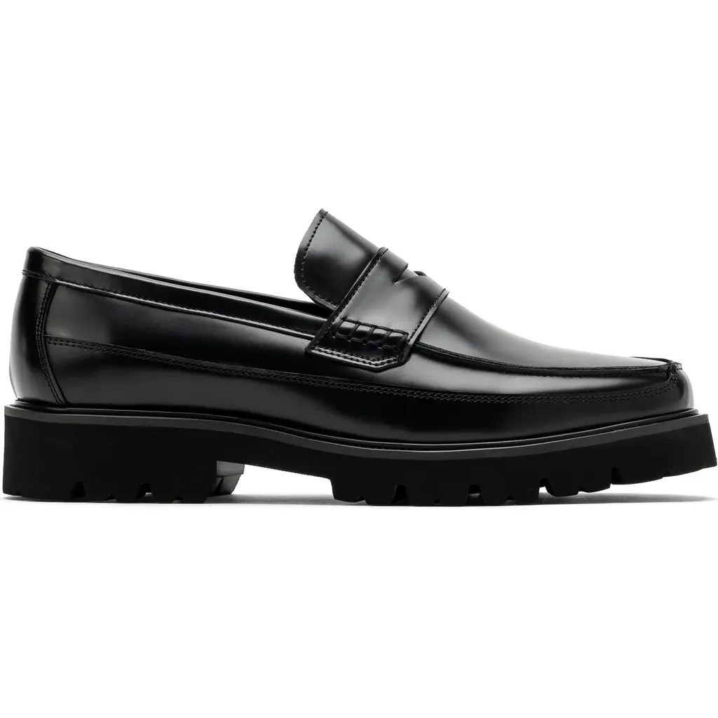 MARC NOLAN Adler Lug Sole Loafer in Black at Nordstrom, Size 15 | Nordstrom