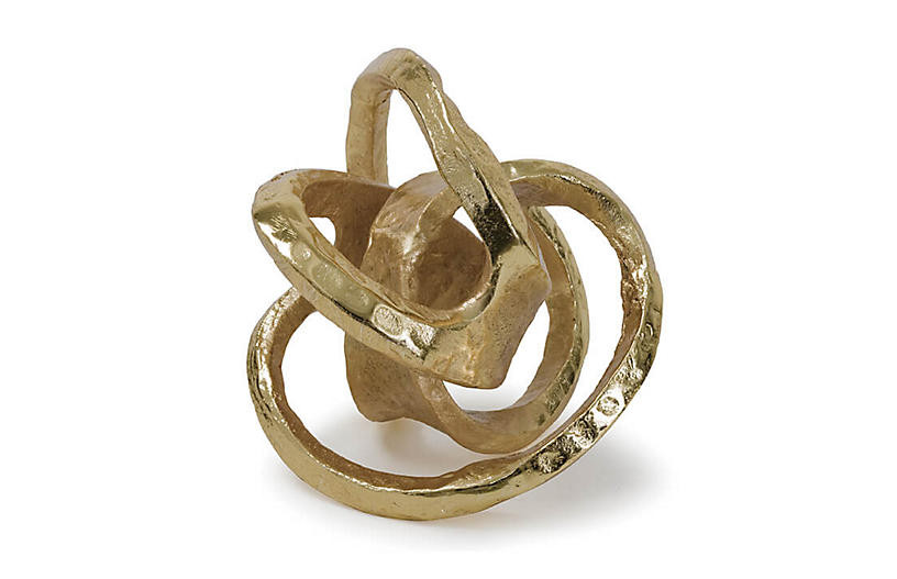 7" Aluminum Knot, Gold | One Kings Lane